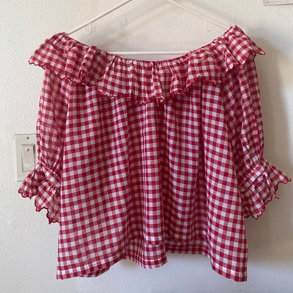 doen DOOP samara top cherry gingham DOOP! - Picture 5 of 12